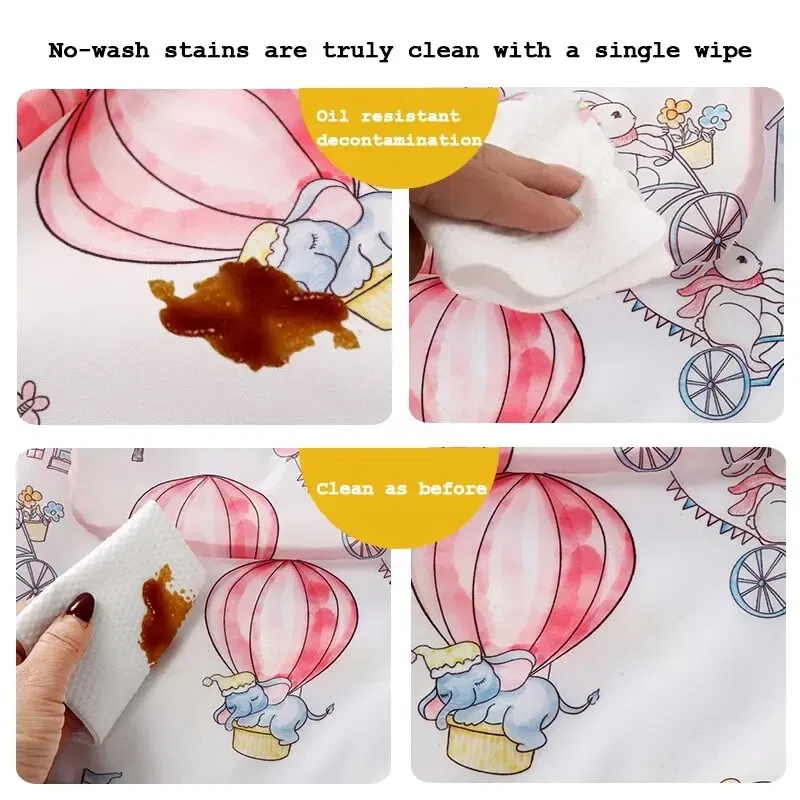 Size: M, Color: Blue - Baby Food Overalls Waterproof and Dirt-proof CHILDREN'S Apron Bib Spring and Autumn Girl Treasure Boy Baby Wash Back Wear Protec