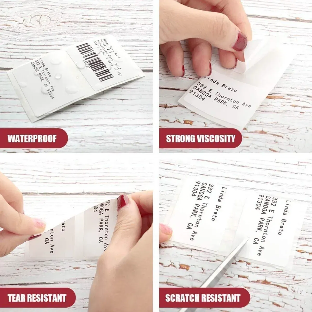Color: green - Original M110 M220 Clear Thermal Labels -1.57"x2.36" (40x60mm) Transparent Waterproof Label Refills Compatible with Phomemo M110