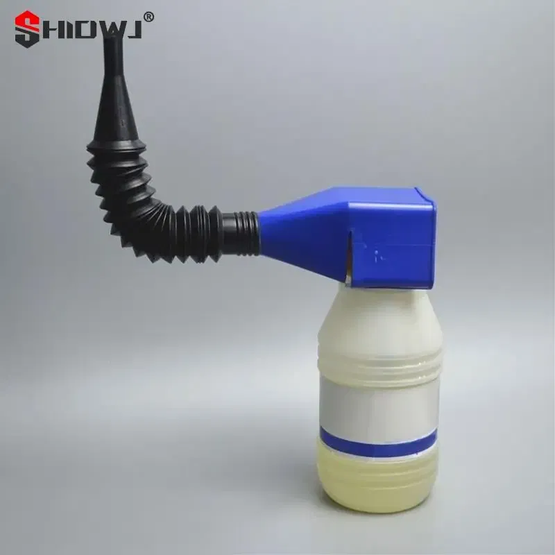 Color: WHITE - 1Pc Car Refueling Funnel Gasoline Foldable Engine Oil Funnel Plastic Funnel Car Motorcycle Refueling Tool Auto Accessories