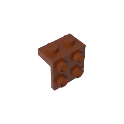 Color: Multicolor - MOC PARTS GDS-641 ANGLE PLATE 1X2 / 2X2 compatible with lego 44728 21712 92411 children's toys Assembles Building Blocks