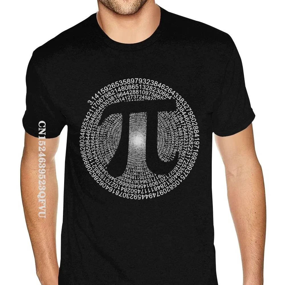 Color: Beige, Size: XL - Classic Pi T Shirt 3,14 Pi Number Symbol Math Science Gift Tee Shirts For Men Make Your Own Soft Cotton HipHop Print Tee