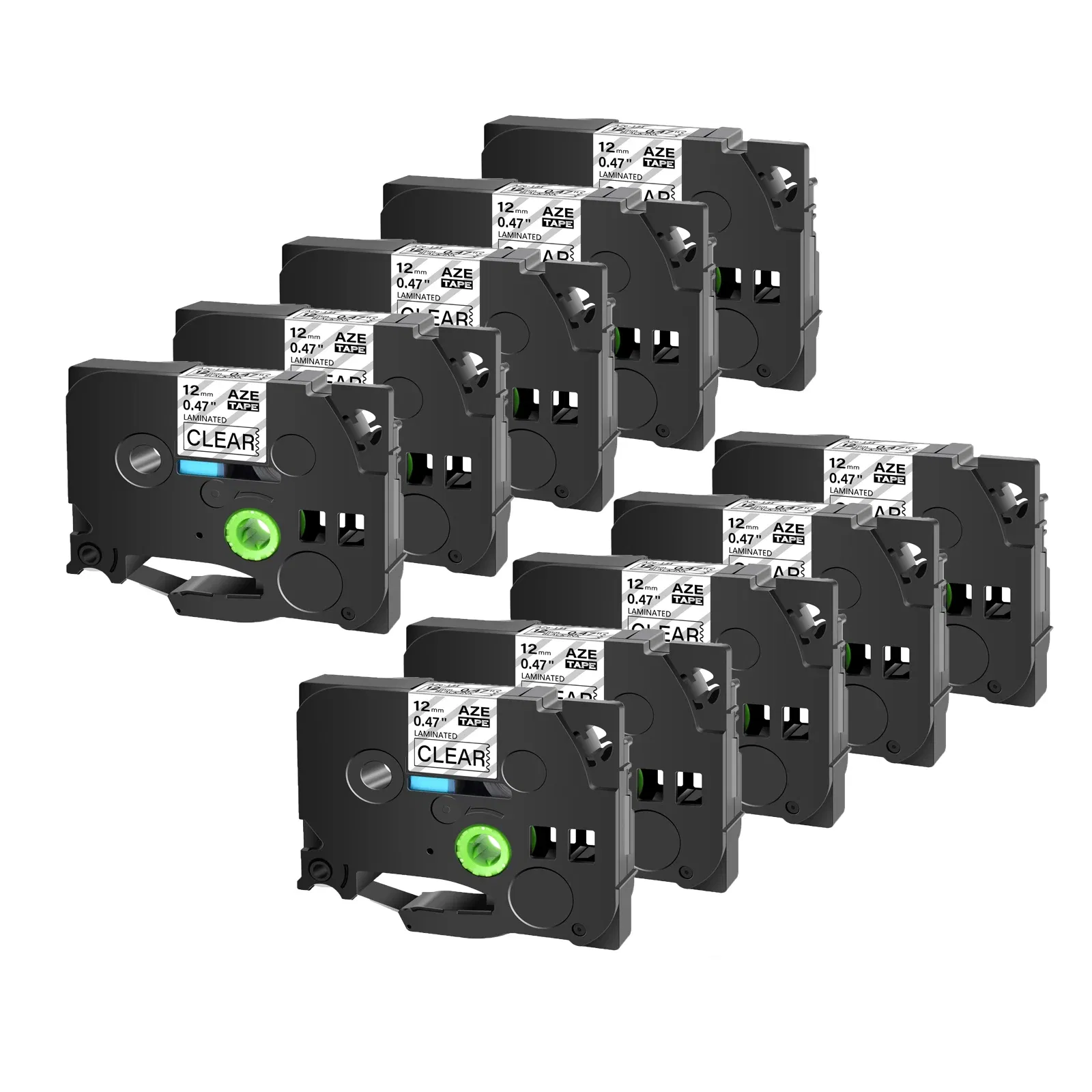 Color: K, Width: 12mm - Greencycle 10PK TZe 231 Label cassettes Compatible for Brother Ptouch Printer Black on white Label tape 6mm 9mm 12mm 18mm 24mm