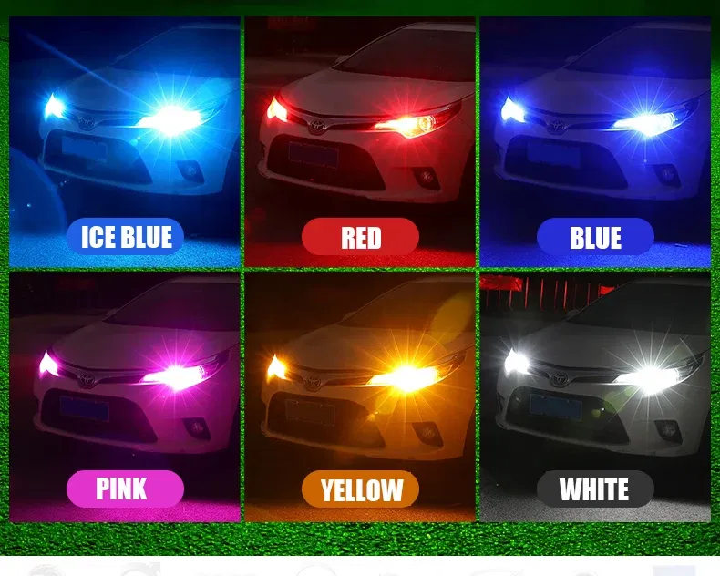 Emitting Color: Pink - New T10 LED W5W Super bright Polarity Free Plastic Protect smd Car Interior Light Read Door License Plate Wedge Lamp 12V White