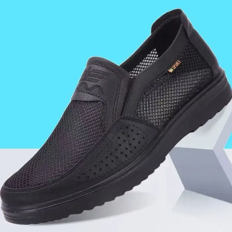 Color: Dark Grey, Shoe Size: 38 - 2023 Summer Hot sale Sneakers Men Fashion Casual Walking Shoes  Breathable Mens Loafers Zapatillas Hombre men casual shoes