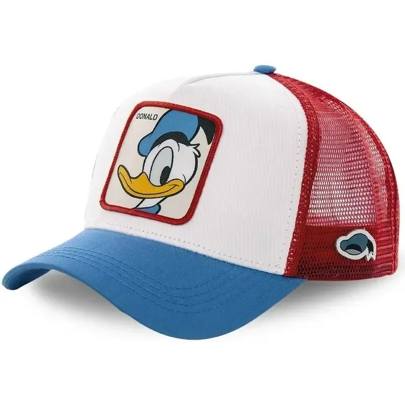 Color: Fluorescent Green, Size: Adjustable - Hot Sale Unisex Anime Cartoon Cap Disney Embroidery Baseball Cap Men Women Trucker Hat