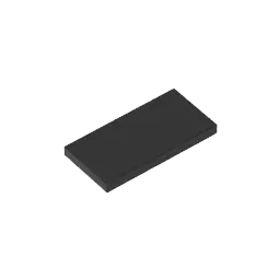 Color: DARK GRAY - MOC PARTS SET Model GDS-614 Tile 2 x 4 compatible with lego 87079 pieces of children's toys  Assembles Building Blocks Technical