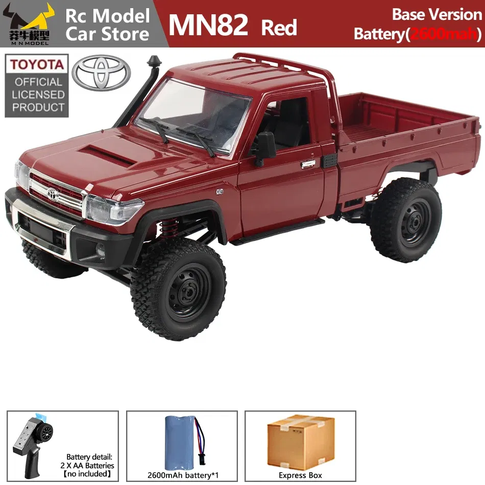 Color: GRAY - MN MODEL 1/12 4X4 Remote Control Diving Off-road Car Retro LC79 Truck Climbing All Terrain Vehicle Rock Crawler Toy for Adult