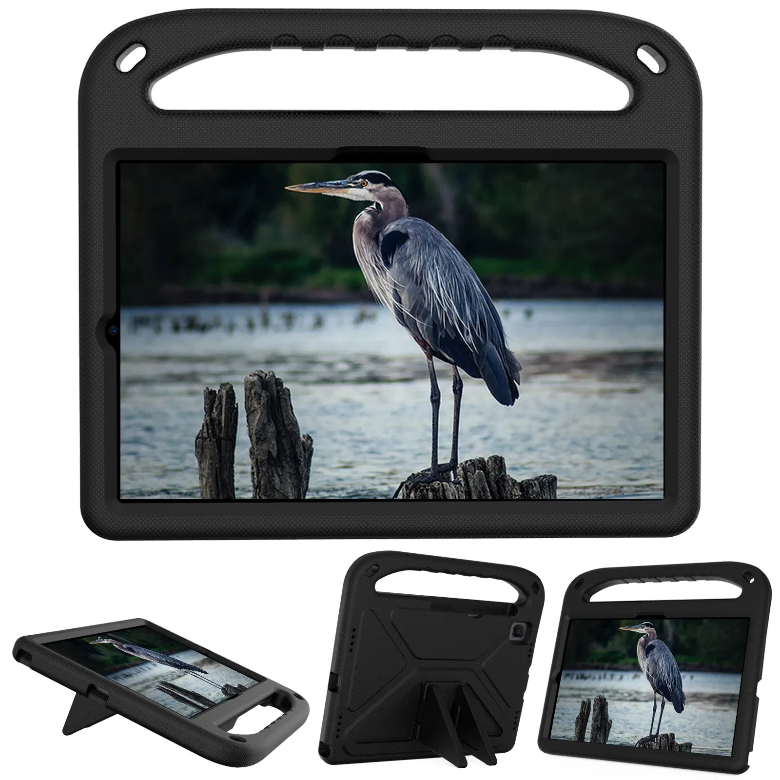 Color: black, Size: iPad 10.9inch - Kids tablet case  for Samsung Galaxy Tab S9FE+ S9+ S9 S8 S8+ S7FE S7+ A7Lite S5e S6 Lite A9+ A9 A8 A7 T510 T307U Child shel