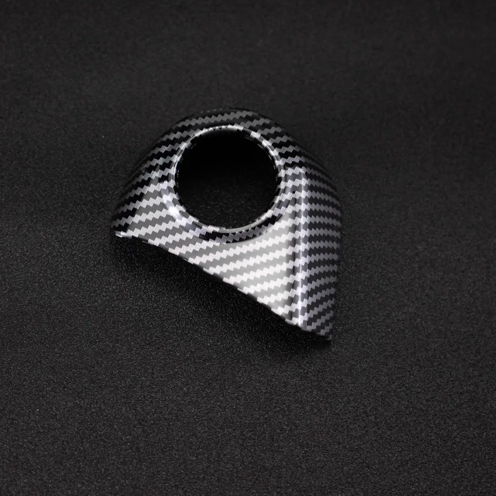 Color Name: Red - 1pc ABS Carbon Fiber Color Red Engine Start Stop Button Frame Trim Cover for Ford Ranger Everest 2023