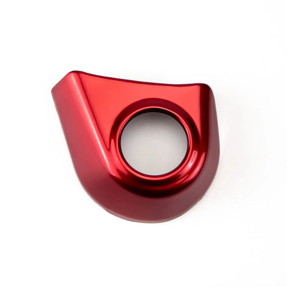 Color Name: Red - 1pc ABS Carbon Fiber Color Red Engine Start Stop Button Frame Trim Cover for Ford Ranger Everest 2023