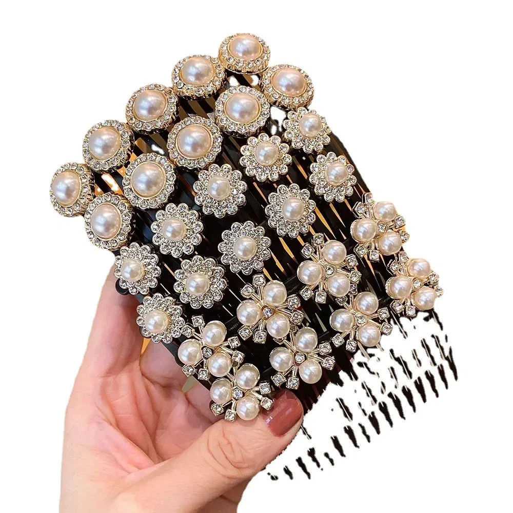 Color: Lavender - Hair Combs Bangs Hair Clips Non-slip Broken Hair Pins for Women Girl Back Head Headdresses Korean Hairs Accessories New Headwear