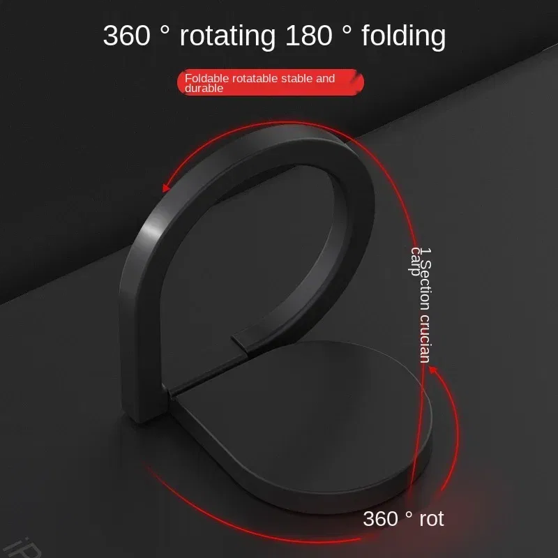 Color: Yellow - Full Metal Mobile Phone Holder Ring Buckle Water Drop Ring Holder Lazy Desktop Stand Giveaway Gift Mobile Phone Buckle