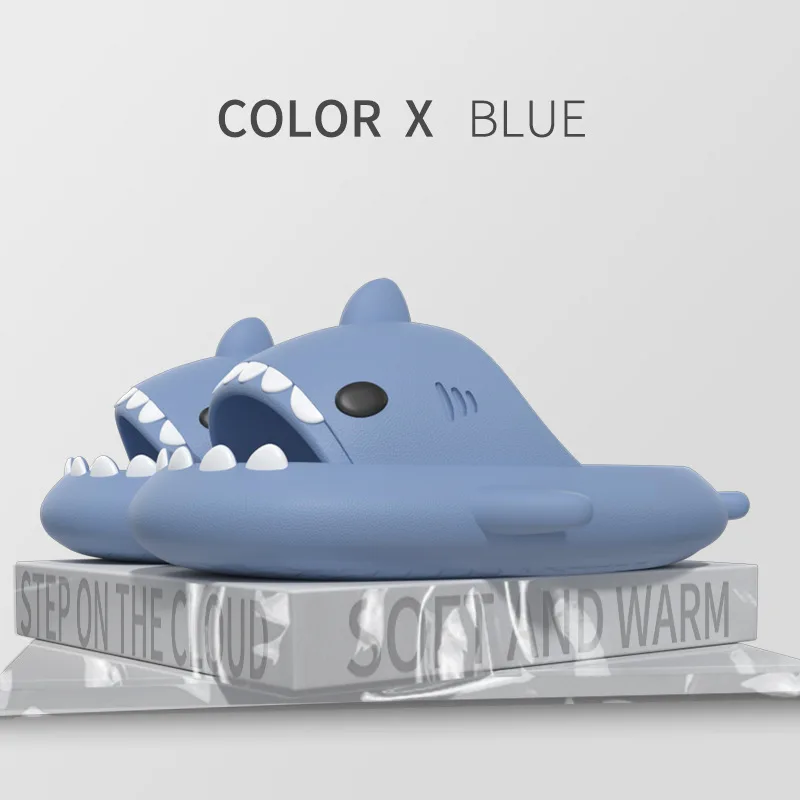 Color: green, Shoe Size: 35 - Shark Slides Women Slippers Men Flip Flops Home Couple Kids Bathroom Flat Shoes Outdoor Beach Funny Sandals Men Slippers