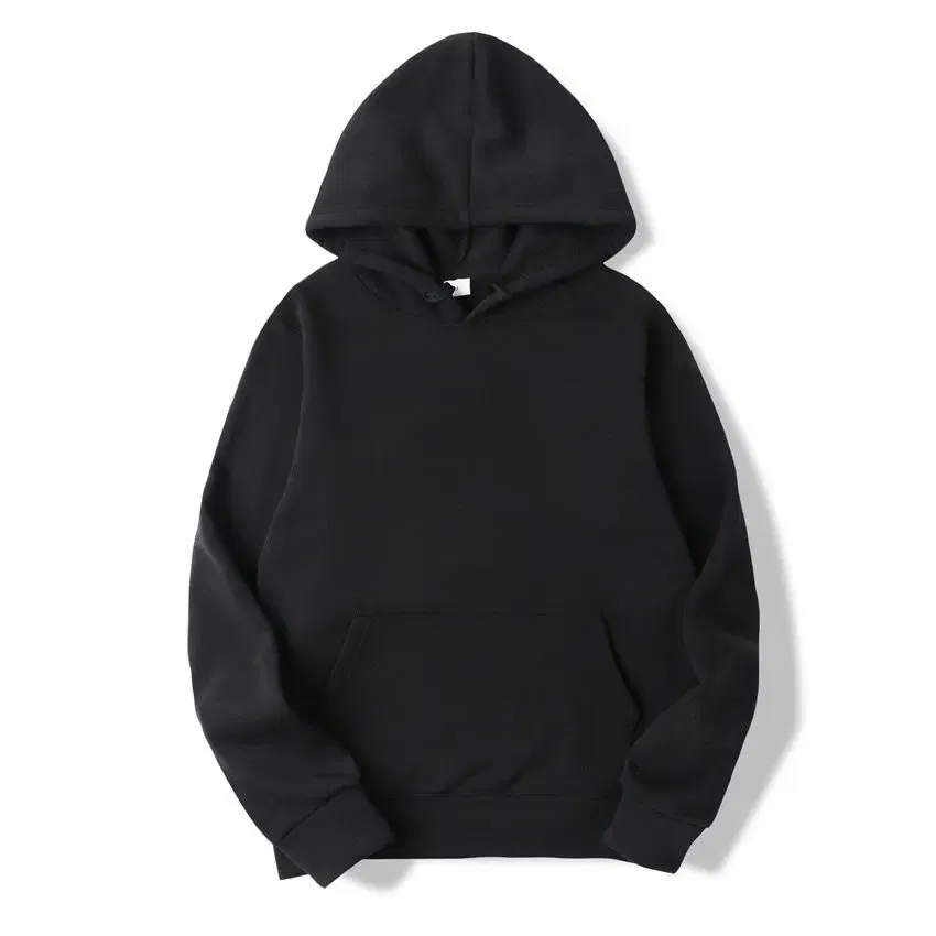 Color: black, Size: XXL - Plain Sublimation Fleece Hoodies Bulk Wholesale Pullover Men Hooded Sweatshirt Cheap Solid Hoodie For Man Sudaderas Para Hombre