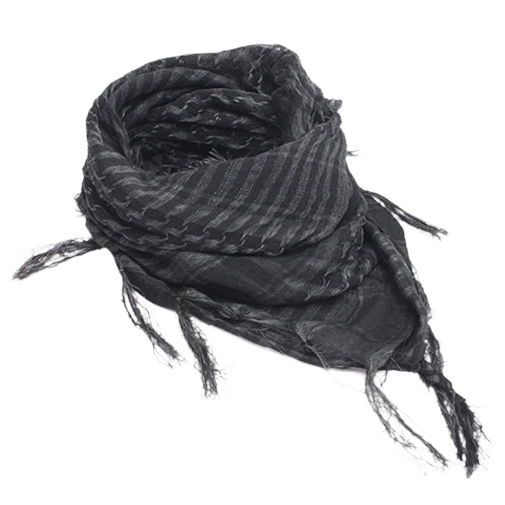 Color: Army Green - Scarf Army with Tassel for Men Women Scarf Mask Scarf Unisex Lightweight Plaid Pattern Cotton Keffiyeh Scarf for Winter