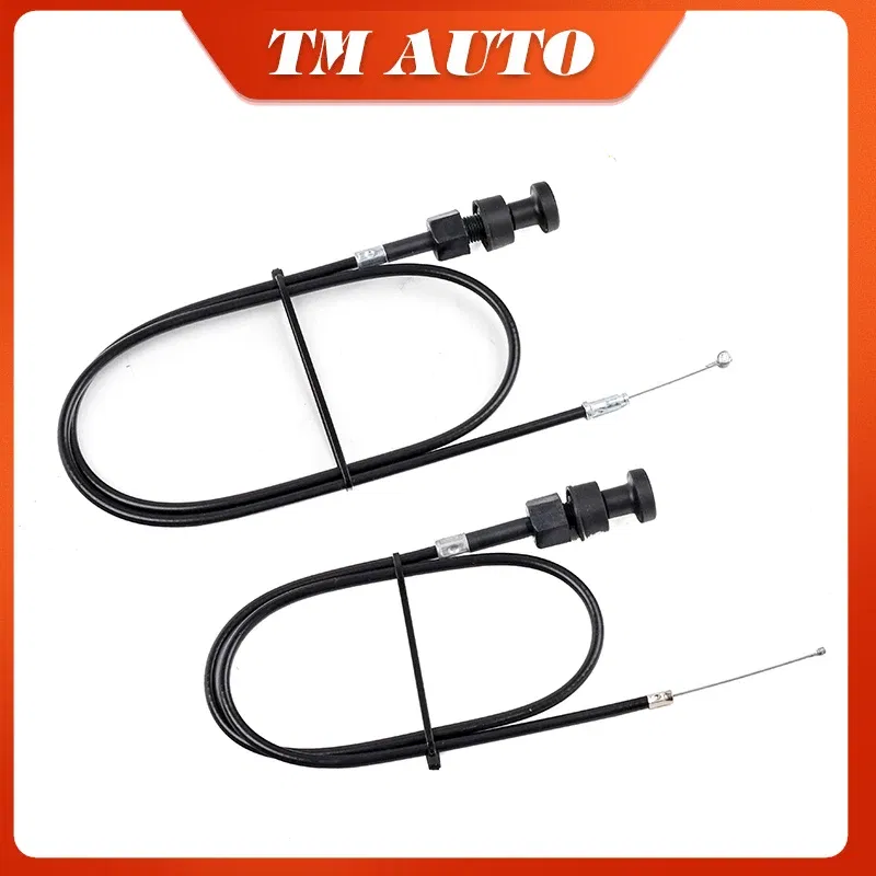 Color: Lavender - 1Pcs 770mm/950mm Pull Choke Cable Throttle Assembly For Yamaha PW50 damper cable Motorcycle Pit Dirt Bike Motocross Accessories