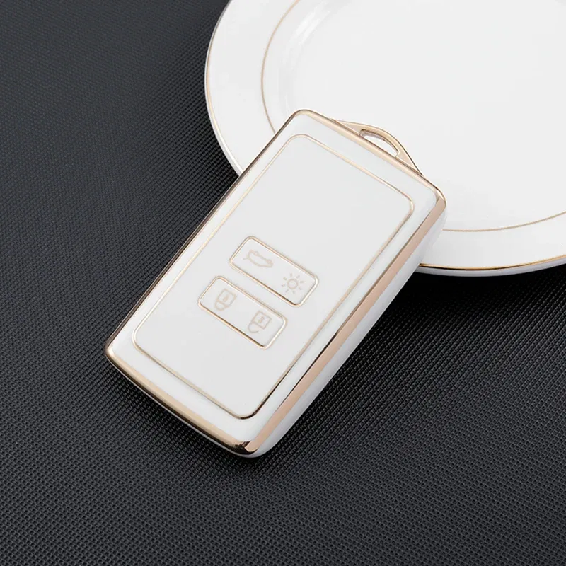Color Name: Orange - TPU Car Remote Key Cover Case Fob for Renault Captur Megane Talisman Espace Clio Zoe Koleos Scenic 4 Arkana Dacia Sandero Card