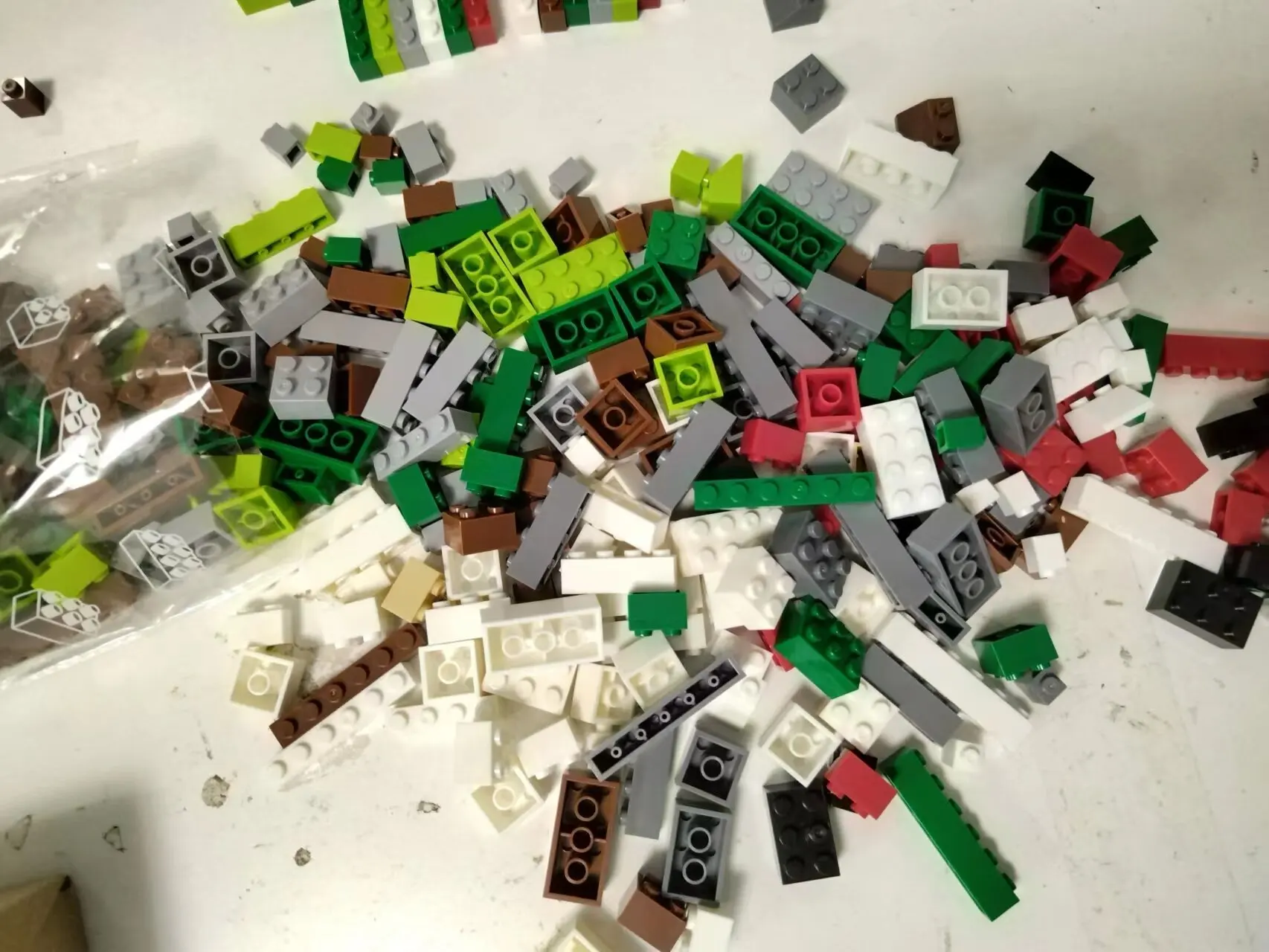 Color: Green - Bulk Building Blocks Large bricks 17 Single colour 260g Free assembly Compatible  LEGO Children's educational creative toys DIY