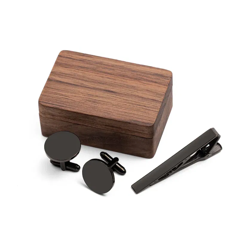Color: Olive, Size: M - Custom Metal Cufflinks Tie Clip & Rectangle Gift Box Engraved Gift for Dad and Groomsmen Personalized Best Man Cufflinks Set