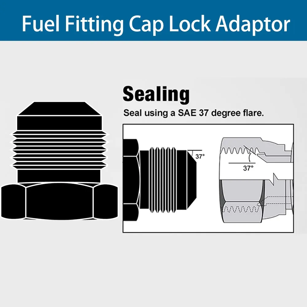 Color: Brown, Ships From: CHINA - AN4 AN6 AN8 AN10 AN12 Aluminum Male Flare Thread Hexagon Head Blanking Plugs Fitting Hex Cap Lock Hose Fitting Adapters Anodized