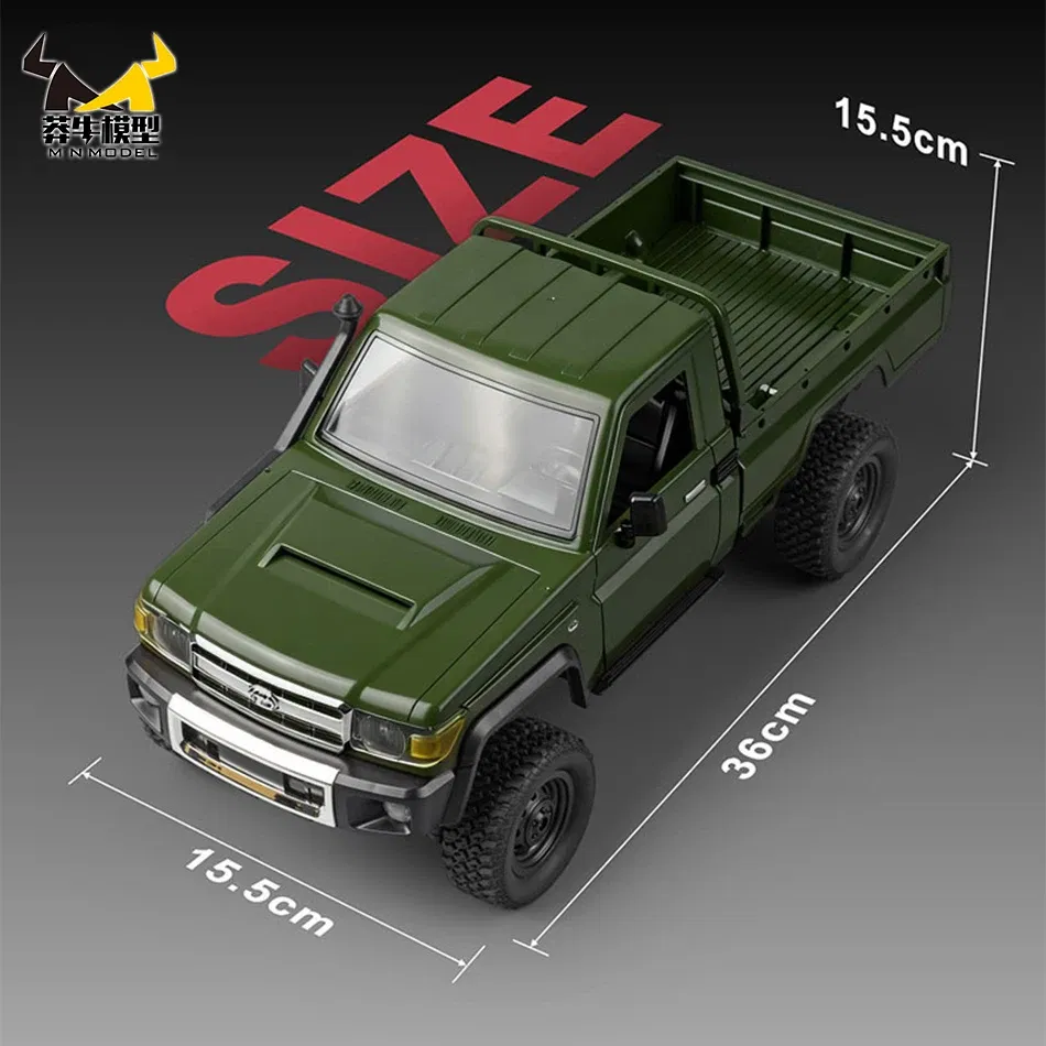 Color: light yellow - MN MODEL 1:12 4WD Retro RC Off-road Car All Terrain Vehicle Climbing Truck Rock Crawler Pickup Collection Model Toy for Adult
