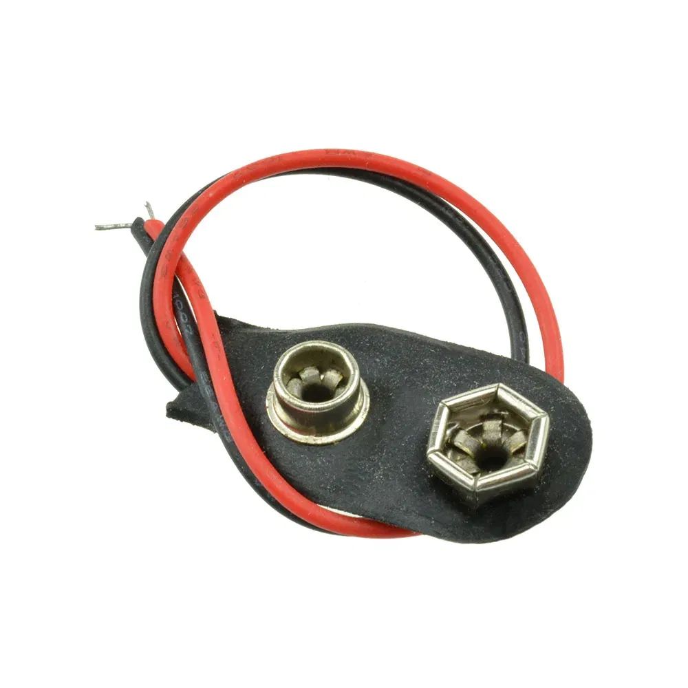 Package Quantity: 20-29Pcs - 10PCS 9V Battery Snap Connector Clip Lead Wires Holder 10cm Black Red Cable