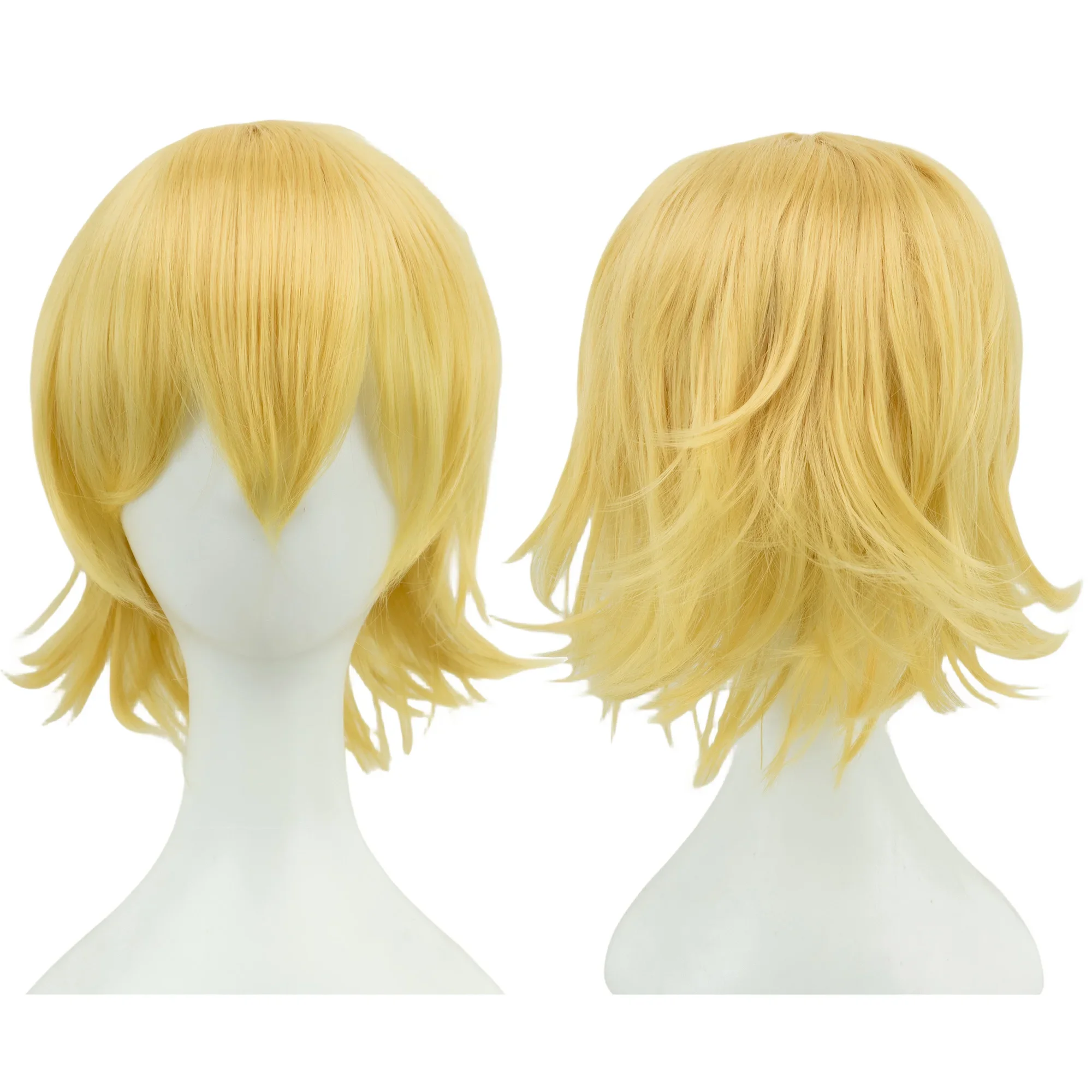 Color: #1, Stretched Length: 12INCHES - Synthetic Unisex 12 Inches Short Cosplay Hair Party BOB Wigs with Bangs Pink Blonde Orange Halloween Costume Lolita Wig