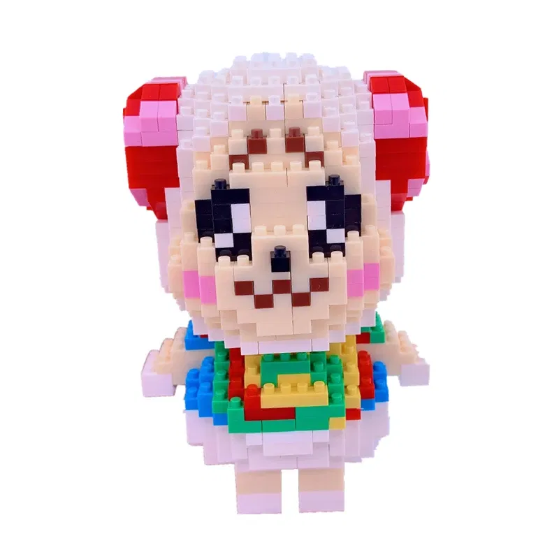 Color: Green - Creative Animal Forest Friends Association Building Blocks Raymond Model Toys Puzzle Decompression Game Children's Puzzle Gift