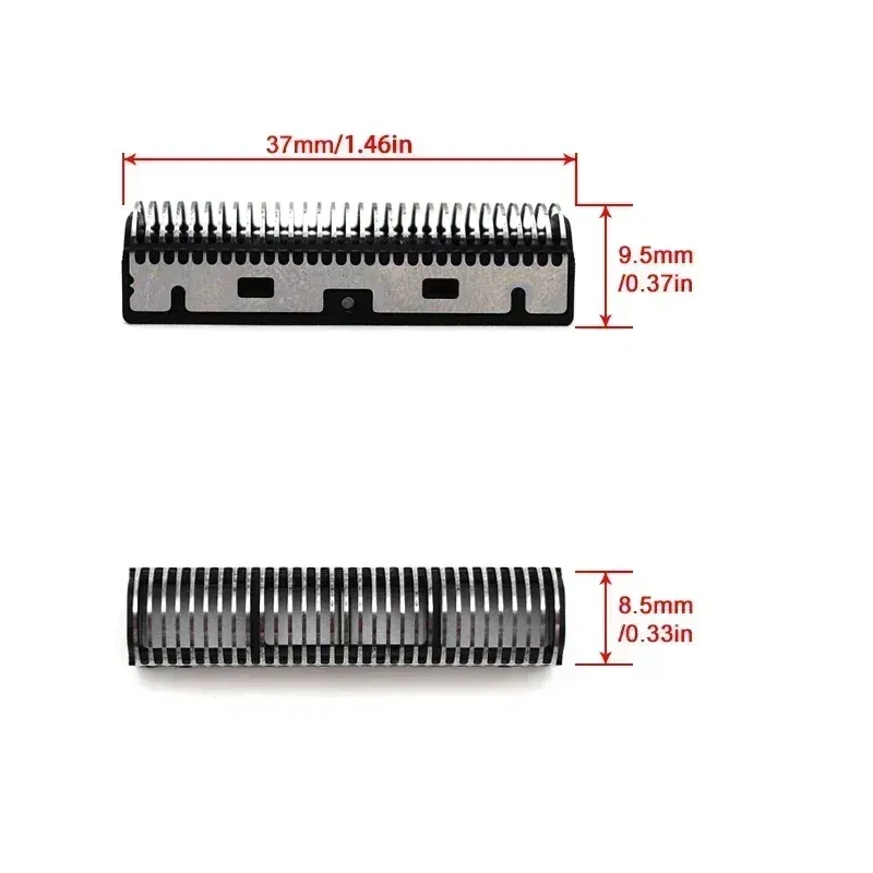 Color: GRAY - For Kemei KM-TX1 Electric Shaver Original High Quality Replacement Double Foiled Blade Net Cover Repair Accessories Wholesales