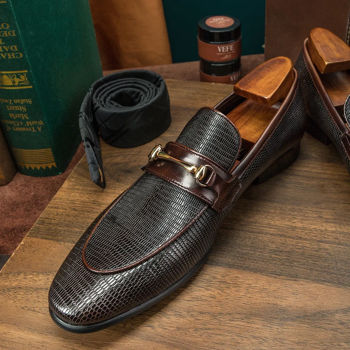 Color: Red, Shoe Size: 39 - Hanmce High Top Sell Designer Shoes Men Handmade Genuine Leather Loafers Shoes