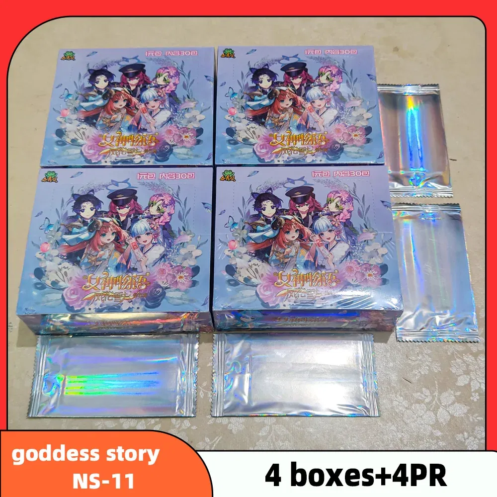 Color: one - Wholesale 4 Boxes Goddess Story NS-11 Collection Card PR Anime Games Girl Party Swimsuit Bikini Feast Booster Box Doujin