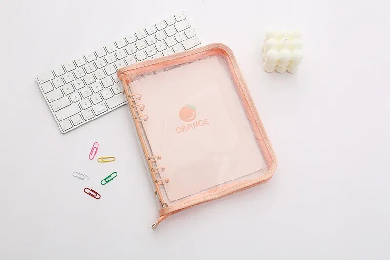 Color: Light Grey, Size: A5 - New Arrival 2023 Cute A5/A6 My Journal Agenda Notebook & DIY Photocard Binder Organizer Gift Book School Stationery