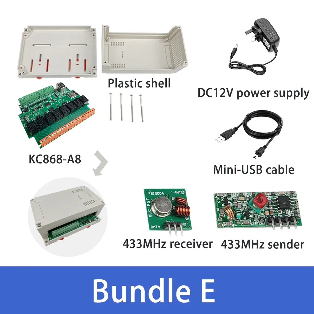 Bundle: Bundle4, Ships From: CHINA - New! Kincony A8 Smart Home Automation Module Controller WiFi Ethernet Relay ESP32 RF Remote Dimmer Switch MQTT TCP Web HTTP