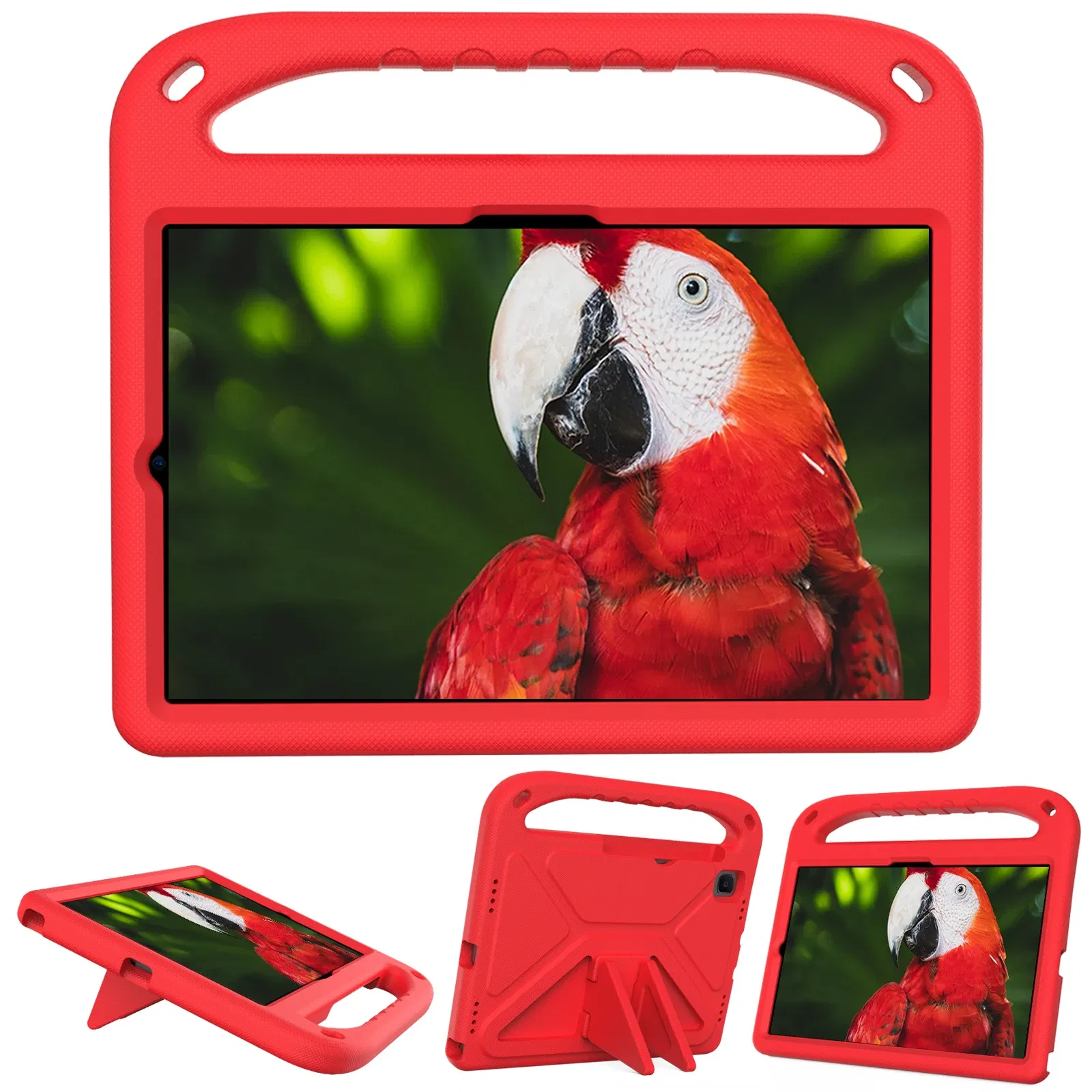 Color: Red, Size: EIGHTEEN - Kids tablet case  for Samsung Galaxy Tab S9FE+ S9+ S9 S8 S8+ S7FE S7+ A7Lite S5e S6 Lite A9+ A9 A8 A7 T510 T307U Child shel
