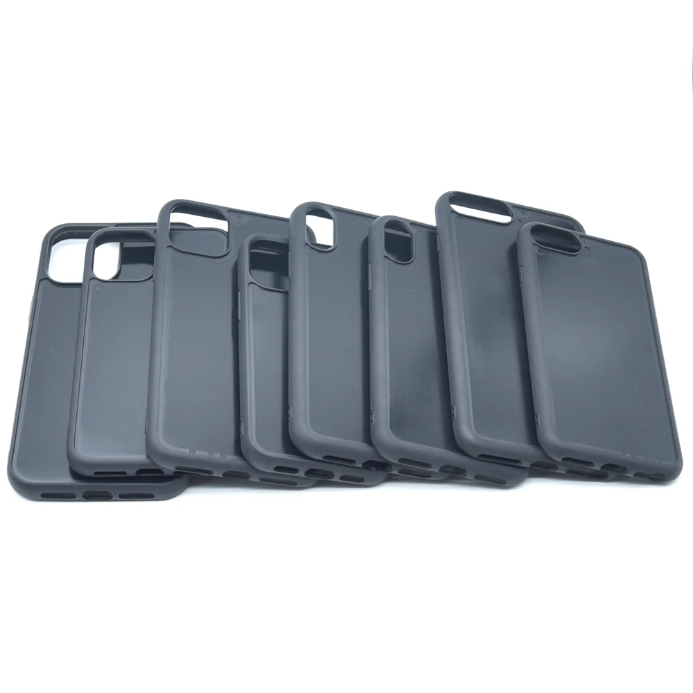 Material: Plastic - For iPhone  16 15 14 13 12 mini 11 Pro Max  6 7 8 S Plus Xr X Xs Blank Phone Case for Resin Vinyl DIY Rubber Phone Case Blanks