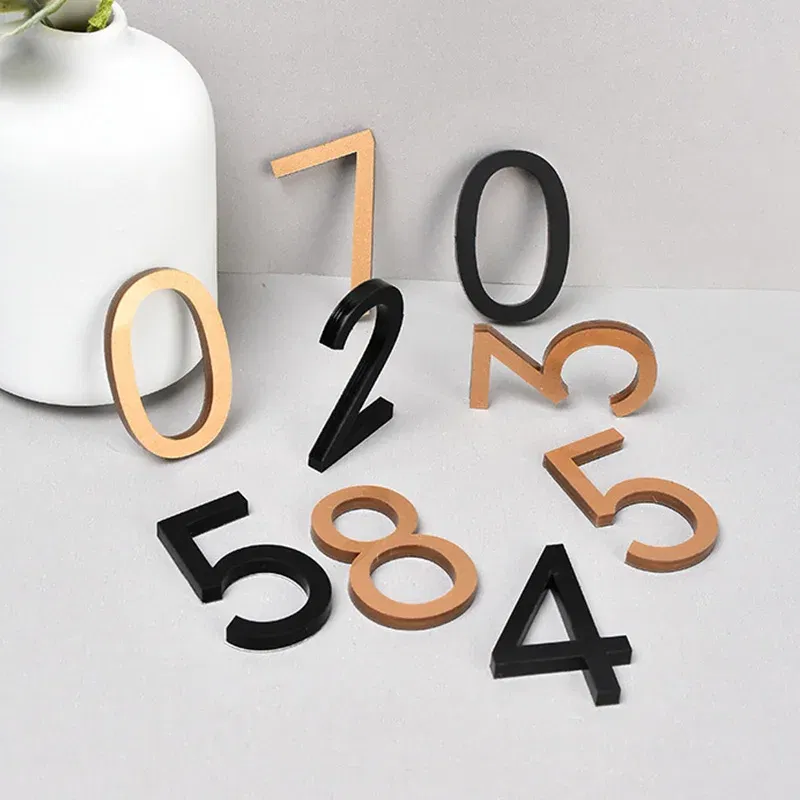 Color: Green, Size: 40x30cm - Self Adhesive Address Plaque Mailbox Sign House Address Acrylic Door 3d Number Sticker Plate Number