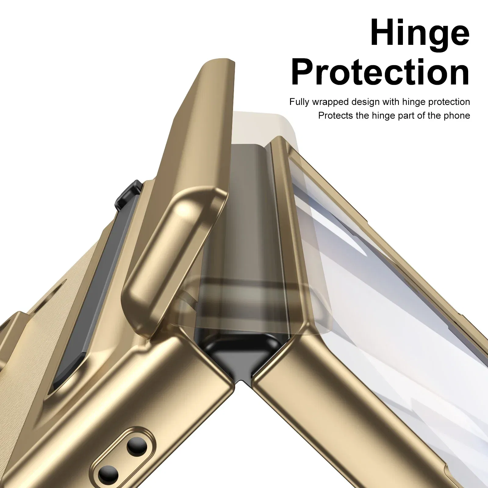 Color: Gold, Material: CANVAS - With Touch Pen For Samsung Galaxy Z Fold 6 Slim 5 W25 5 4 3 Case Leather Plating Hinge 360 Full Screen Protector Folding Cover