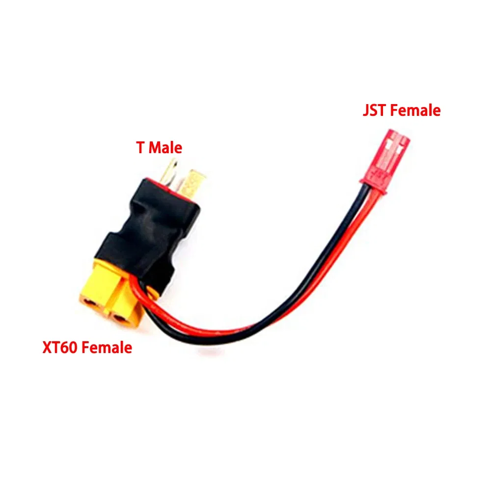 Color: Red - 1pcs XT60 XT T plug Female to Male JST Male / Female  Adapter For RC Helicopter Quadcopter LiPo Battery Plug Connector