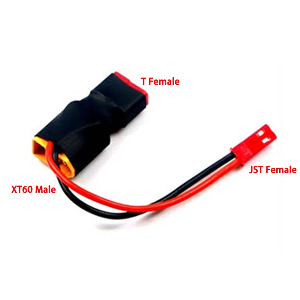 Color: Red - 1pcs XT60 XT T plug Female to Male JST Male / Female  Adapter For RC Helicopter Quadcopter LiPo Battery Plug Connector