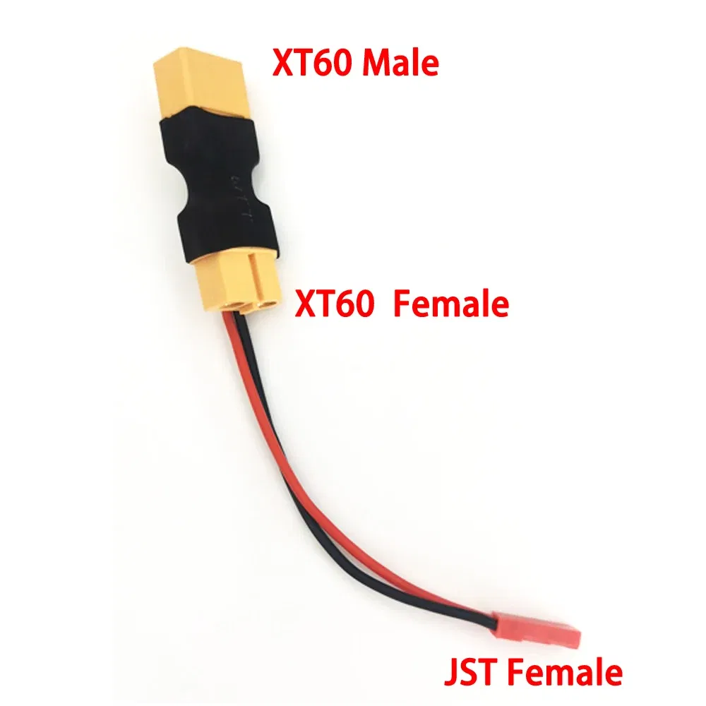 Color: Red - 1pcs XT60 XT T plug Female to Male JST Male / Female  Adapter For RC Helicopter Quadcopter LiPo Battery Plug Connector