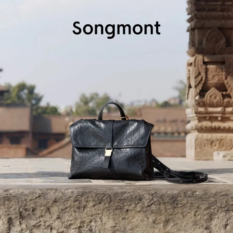 Color: Dark Grey - Songmont Mountain Rambler Backpack, Unisex Convertible Briefcase for Work Commute & Crossbody Carry