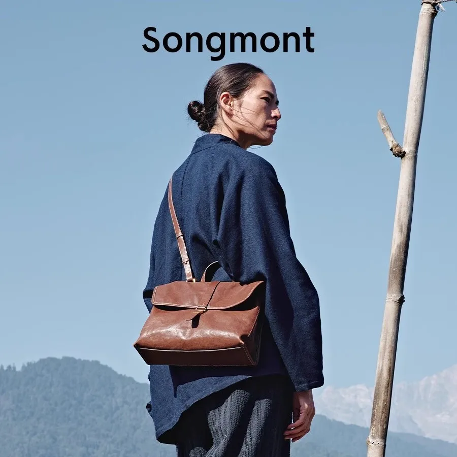 Color: Dark Grey - Songmont Mountain Rambler Backpack, Unisex Convertible Briefcase for Work Commute & Crossbody Carry