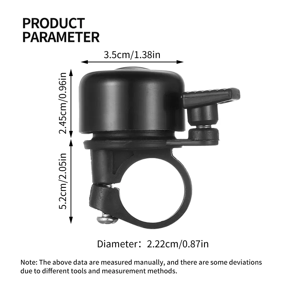 Color: Light Grey - VXM Bicycle Bell MINI Aluminum Alloy Bike Ring Bell Safety Warning Alarm Loud Sound Handlebar Bell MTB Horn Cycling Accessories