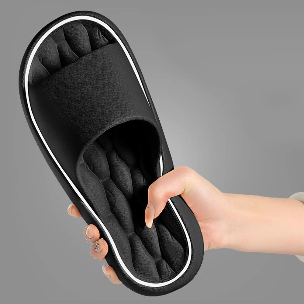Color: Blue, Shoe Size: 38-39, Ships From: CHINA - BASATU Fashion Summer Cartoon Home Shoes Non-slip Soft Slides Lithe Comfort Sandals Men Women Couple Slippers Trendy Slippers
