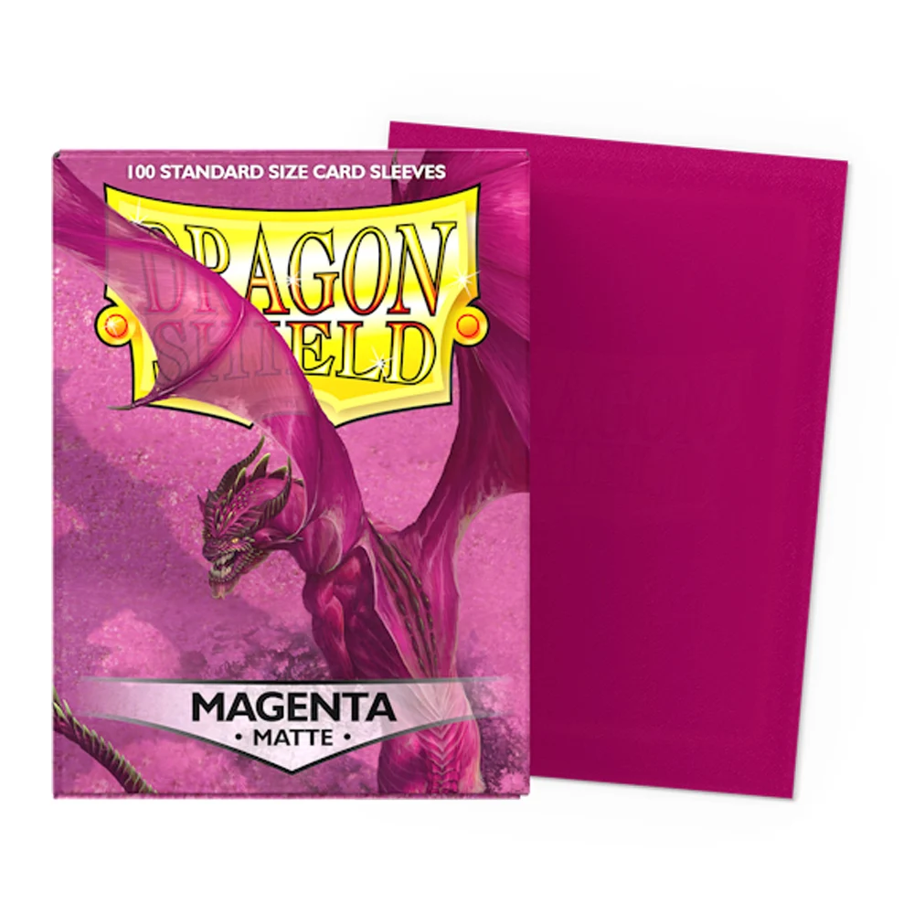 Color: seven - 100 PCS/BOX Colorful Matte Dragon Shield Cards Sleeves Cards Cover Matte Cards Protector for Magic MGT/Star Card Board Games