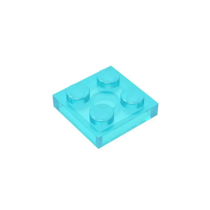 Color: Light  Blue - 20Pcs  MOC Parts 3022 94148 Plate 2 x 2 Compatible Bricks DIY Assmble Building Blocks Particle Kid Puzzle Brain Toy Birthday Gif
