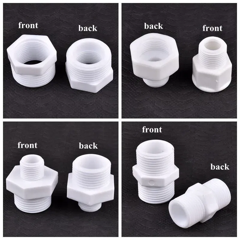 Color: Yellow, Diameter: 1'' - 2~20PCS 1/2"3/4"1"Inch PVC Male/Female Thread Equal Path/Reducer/Bushing Joint Fish Tank Garden Irrigation Water Pipe Connectors