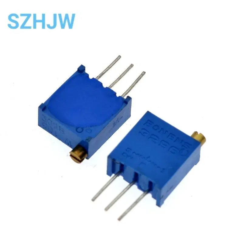 Resistance: 20K Ohm - 10PCS 3296 potentiometer Kit High Precision 3296W Variable Resistor 100R -1M 200R 500R 1k 2k 5K 10K 20K 50K 100K 200k 500k
