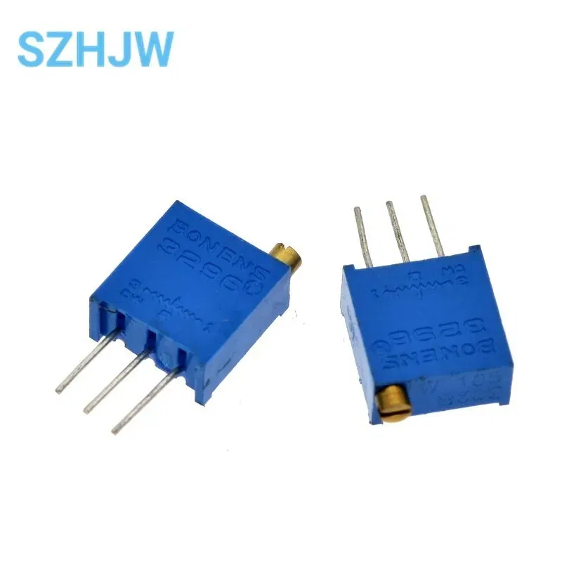 Resistance: 20K Ohm - 10PCS 3296 potentiometer Kit High Precision 3296W Variable Resistor 100R -1M 200R 500R 1k 2k 5K 10K 20K 50K 100K 200k 500k
