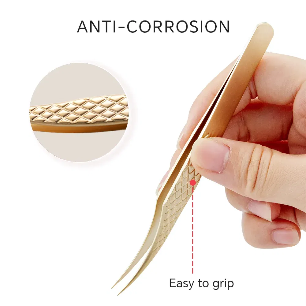 Color: WHITE - Lashtalk Eyelash Extension Tweezers Makeup Tools From Nagaraku Stainless Steel Non-magnetic Volume FakeLashes Supplies Accurate